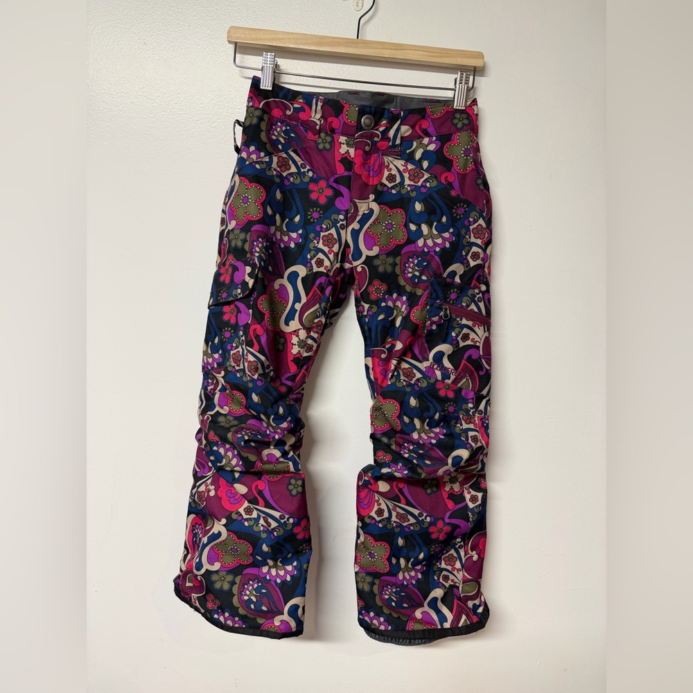 BOULDER GEAR Insulated Flower Power Ski Pants Youth Small (7-8 years)